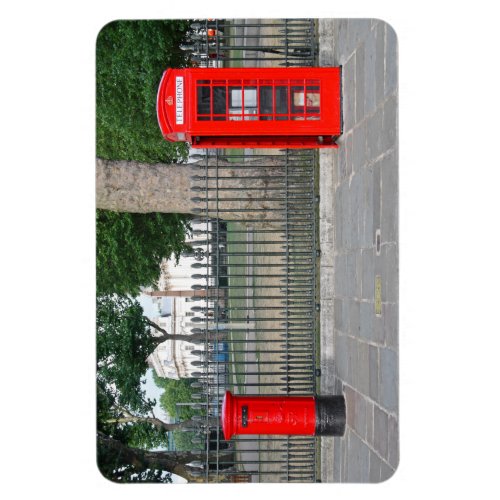 London phone booth  postbox magnet