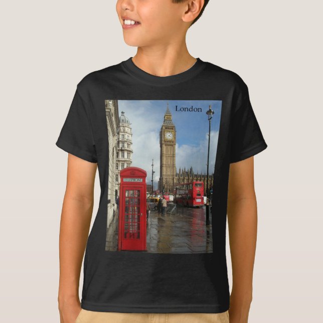 London Phone box & Big Ben (St.K) T-Shirt (Front)