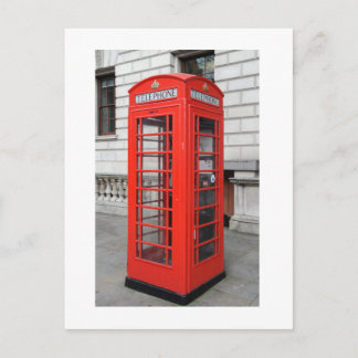 London Phone Box Postcard