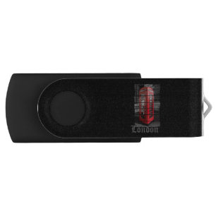 London Phone Box Vintage Souvenir Flash Drive