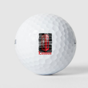London Phone Box Vintage Souvenir Golf Balls