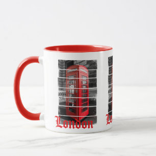 London Phone Box Vintage Souvenir Mug