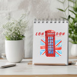 London Phonebooth Calendar<br><div class="desc">The "London Phone Booth" design is a playful and nostalgic depiction of the iconic red telephone boxes that can be found throughout London. The design typically features a single red phone booth set against a backdrop of the city or other landmarks.</div>