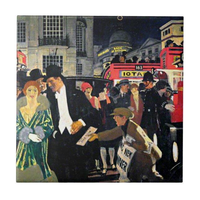 London, Piccadilly Tile (Front)