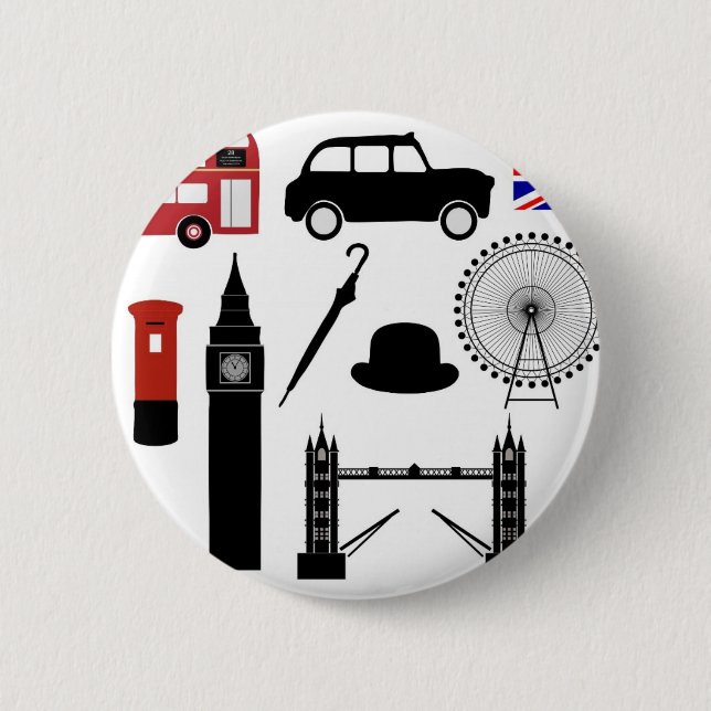 London Pinback Button (Front)