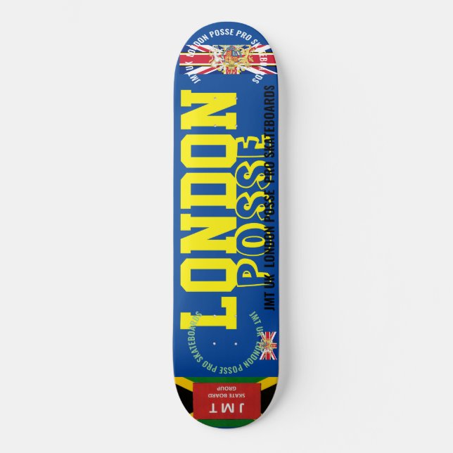 LONDON POSSE  8 1/4" Skateboard Deck (Front)