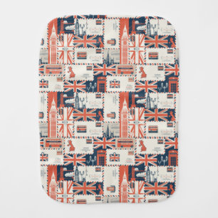 London Post Burp Cloth