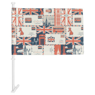 London Post Car Flag