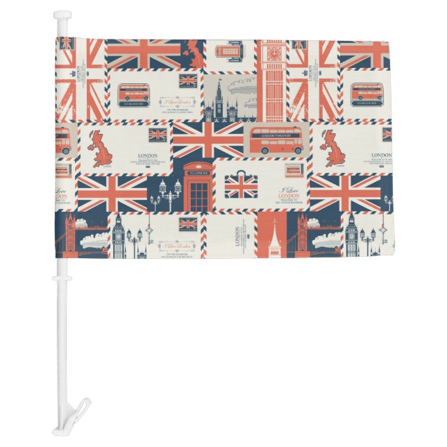 London Post Car Flag (Front)