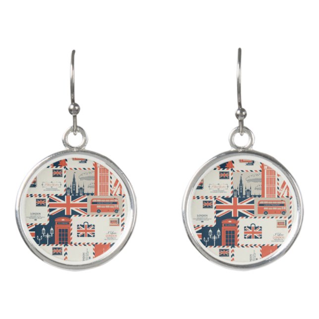 London Post Earrings (Front)