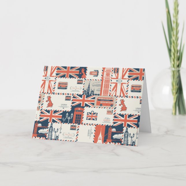 London Post Greeting Card (Blank) (Front)