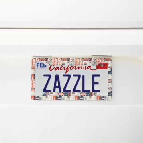London Post License Plate License Plate Frame