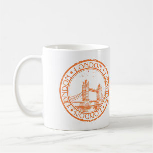 London Postage Cancellation Stamp Coffee Mug