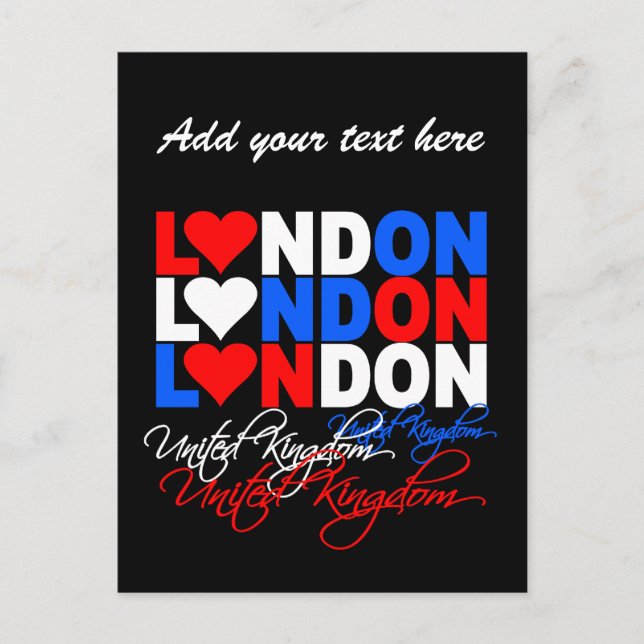 London postcard - customize! (Front)