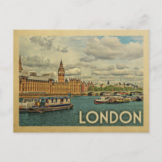 London Postcard England Vintage Travel