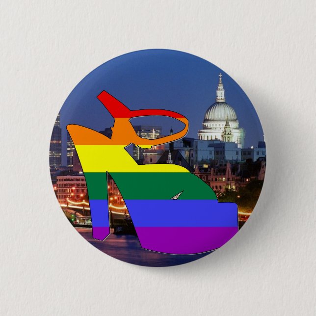 London Pride Pinback Button (Front)