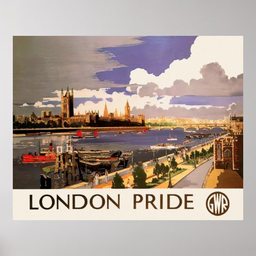 London Pride Vintage Travel Wall Art