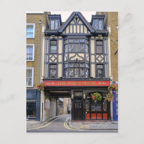 London Pub Fitzrovia London UK Postcard