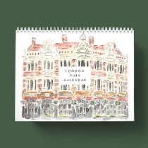 London Pubs Watercolor Calendar