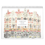 London Pubs Watercolor Calendar at Zazzle