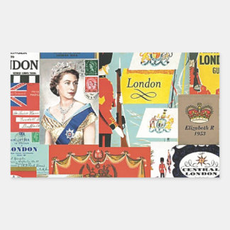 London Rectangular Sticker