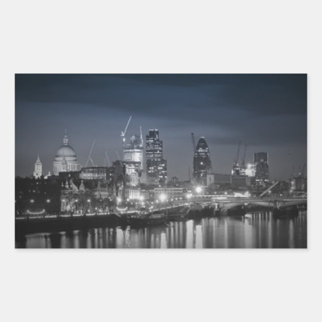 London Rectangular Sticker (Front)