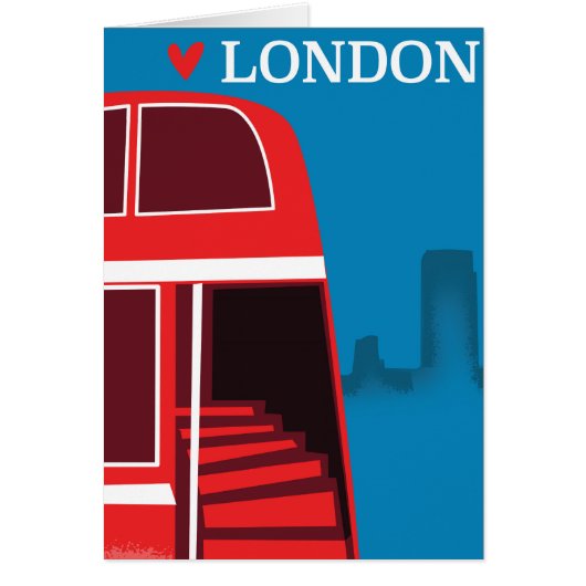 London Red Bus Cards (Front)