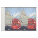 London Red Bus Fabric 