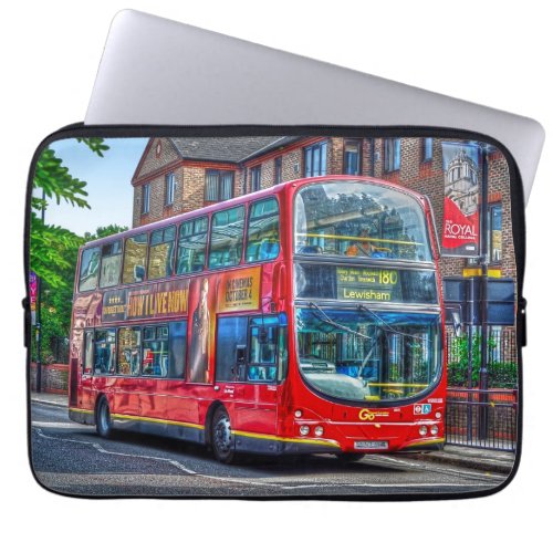 London Red Bus London England Icons Laptop Sleeve