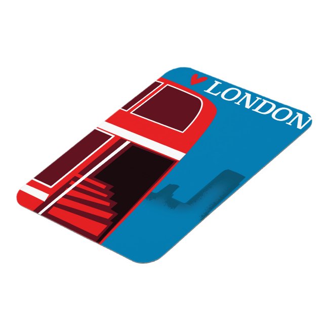 London Red Bus Magnet (Left Side)