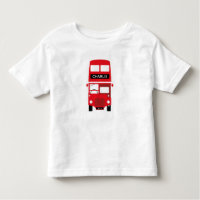 London Red Bus Personalized Kids T-Shirt