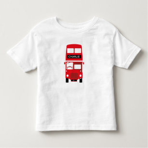 London Red Bus Personalized Kids T-Shirt