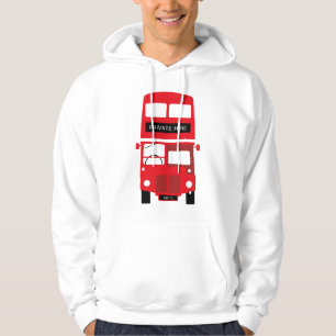 London Red Bus Personalized Private Hire Hoodie
