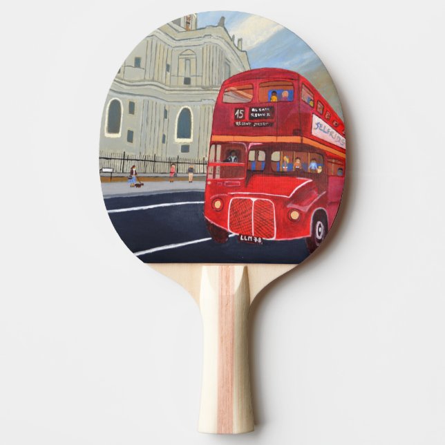 London Red Bus Ping Pong Paddles  (Front)