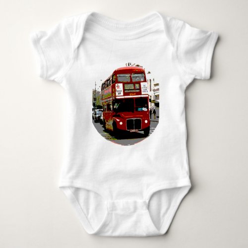 London Red Bus Routemaster Buses Baby Bodysuit