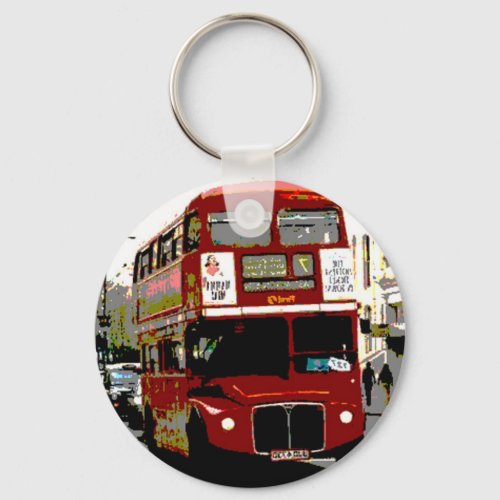 London Red Bus Routemaster Buses Keychain