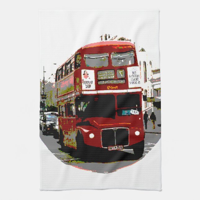London Red Bus Routemaster Buses Kitchen Towel (Vertical)