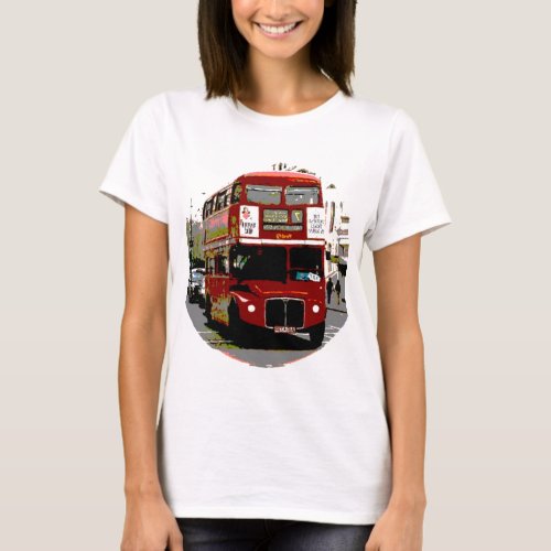 London Red Bus Routemaster Buses T_Shirt