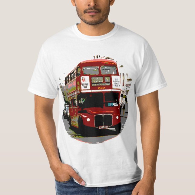 London Red Bus Routemaster Buses T-Shirt (Front)