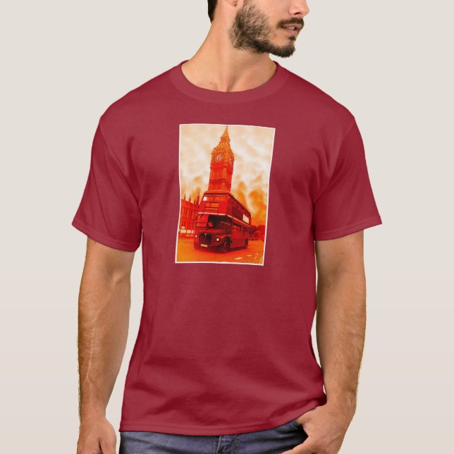 London Red Bus & the Big Ben T-Shirt (Front)