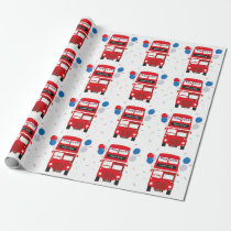 London Red Bus Wrapping Paper London Red Bus Wrapping Paper