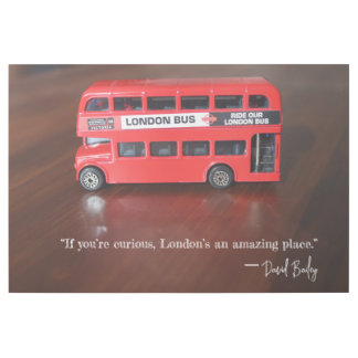 London Red Double-Decker Bus Gallery Wrap