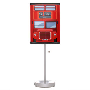 London Red Double Decker Bus Table Lamp