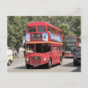 London, Red doubledecker bus in Victoria area Postcard