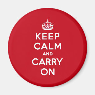 London Red Keep Calm and Carry On Magnet