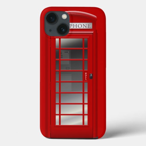 London Red Phone Booth  Call Box iPhone 13 Case