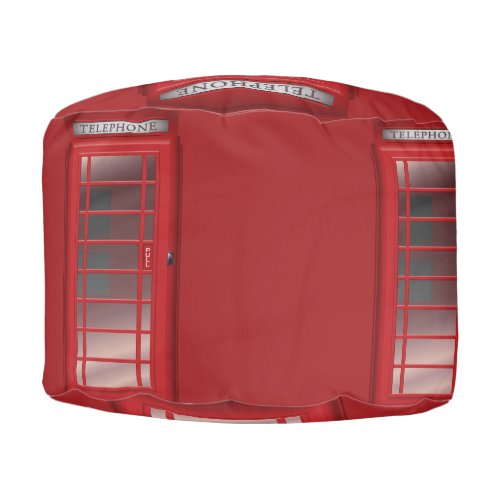 London Red Phone Booth  Call Box Pouf