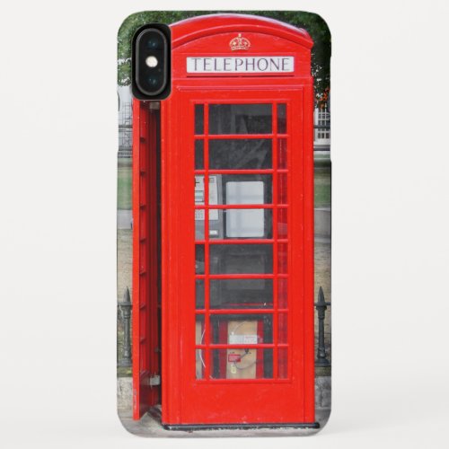 London red phone booth iPhone XS max case