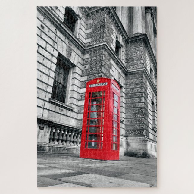 London Red Phone Box - 20x30 - 1014 pcs.  Puzzle (Vertical)
