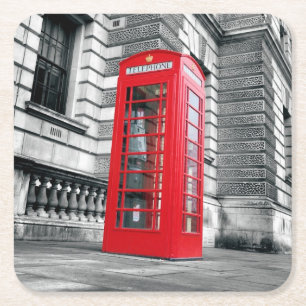 London Red Phone Box Coaster